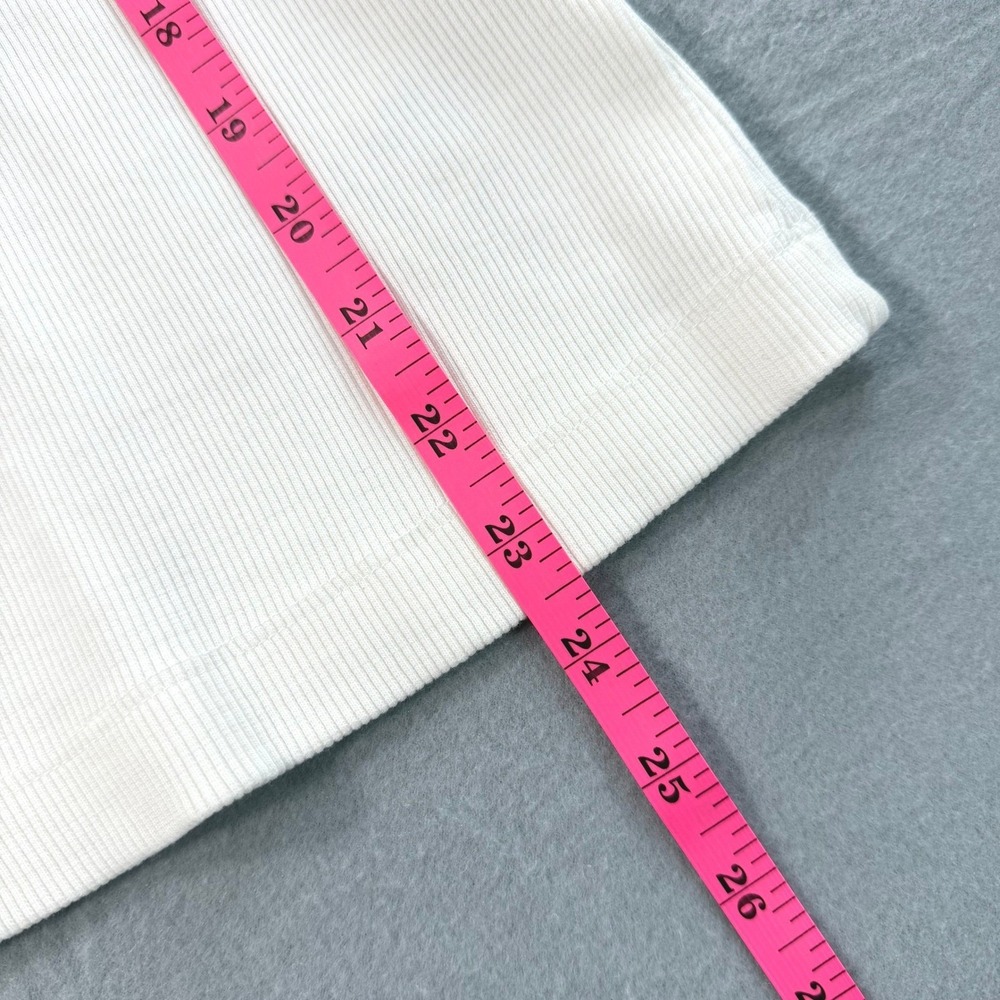 Maeve Anthropologie Popover Top Women Small White Ribbed Cuffed Capsule Wardrobe - Picture 5 of 11